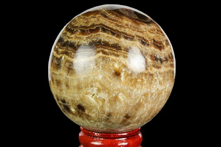 Polished Chocolate Calcite Sphere - Pakistan #149511